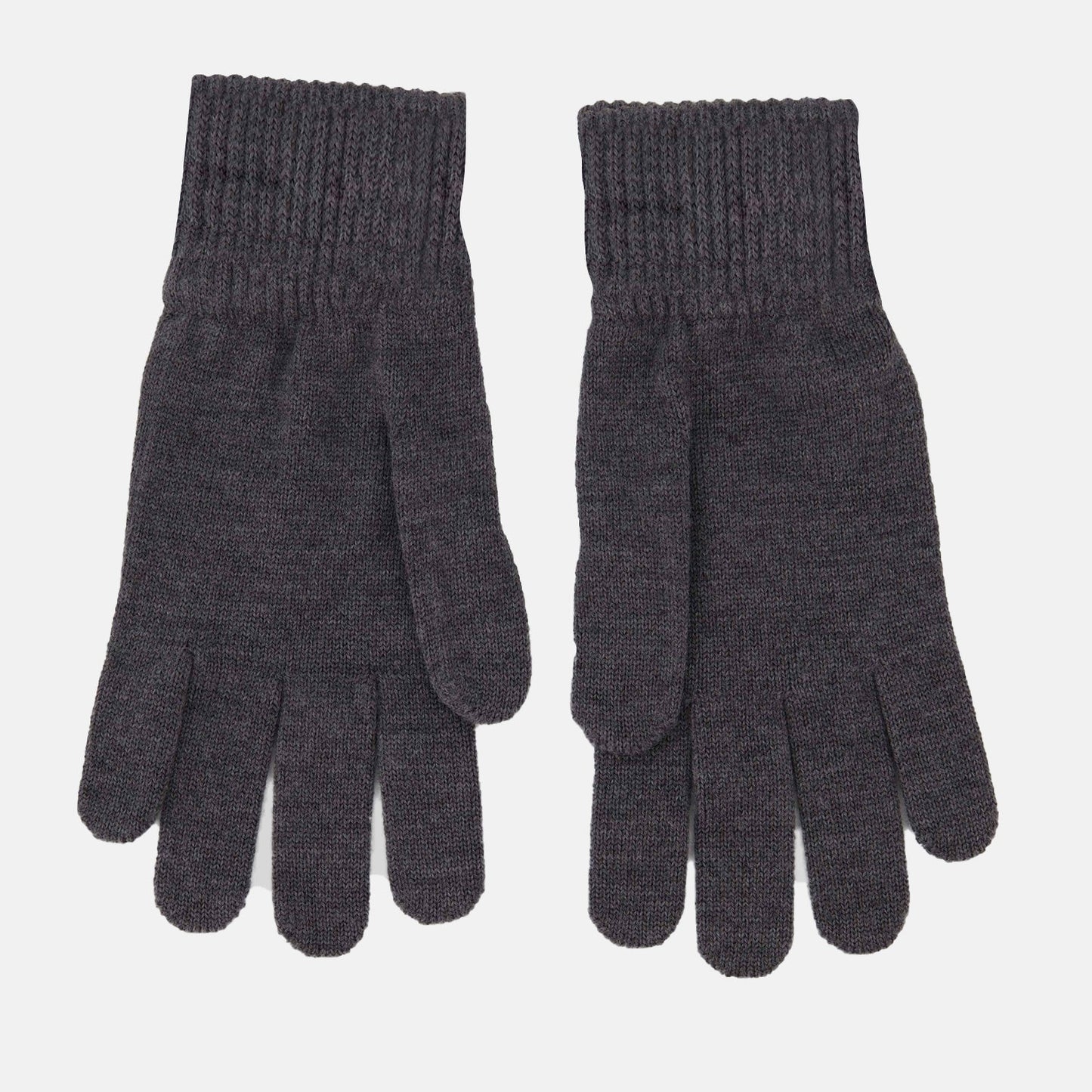 Ami de Cœur Gloves, Grey Wool Gloves, Luxury Unisex Gloves, Embroidered Logo Gloves, AMI Paris Accessories