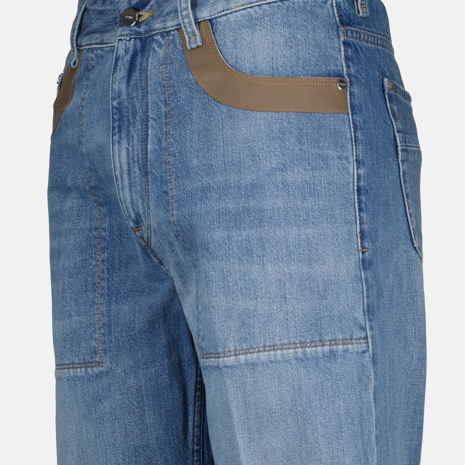 Fendi, Men's denim jeans, luxury jeans, designer jeans, high-end fashion