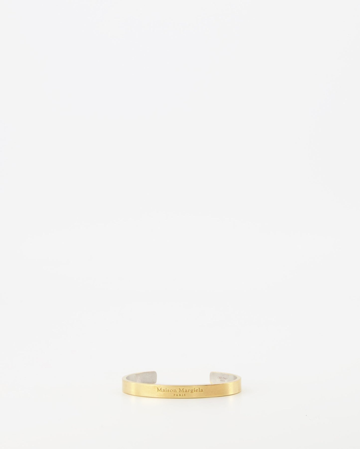 Gold Bangle, Maison Margiela, Luxury Women's Jewelry, Elegant Accessory, Haute Couture