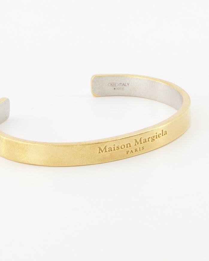 Gold Bangle, Maison Margiela, Luxury Women's Jewelry, Elegant Accessory, Haute Couture