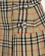 checked pattern skirt, Burberry skirt, beige skirt, luxury fashion, women's fashion