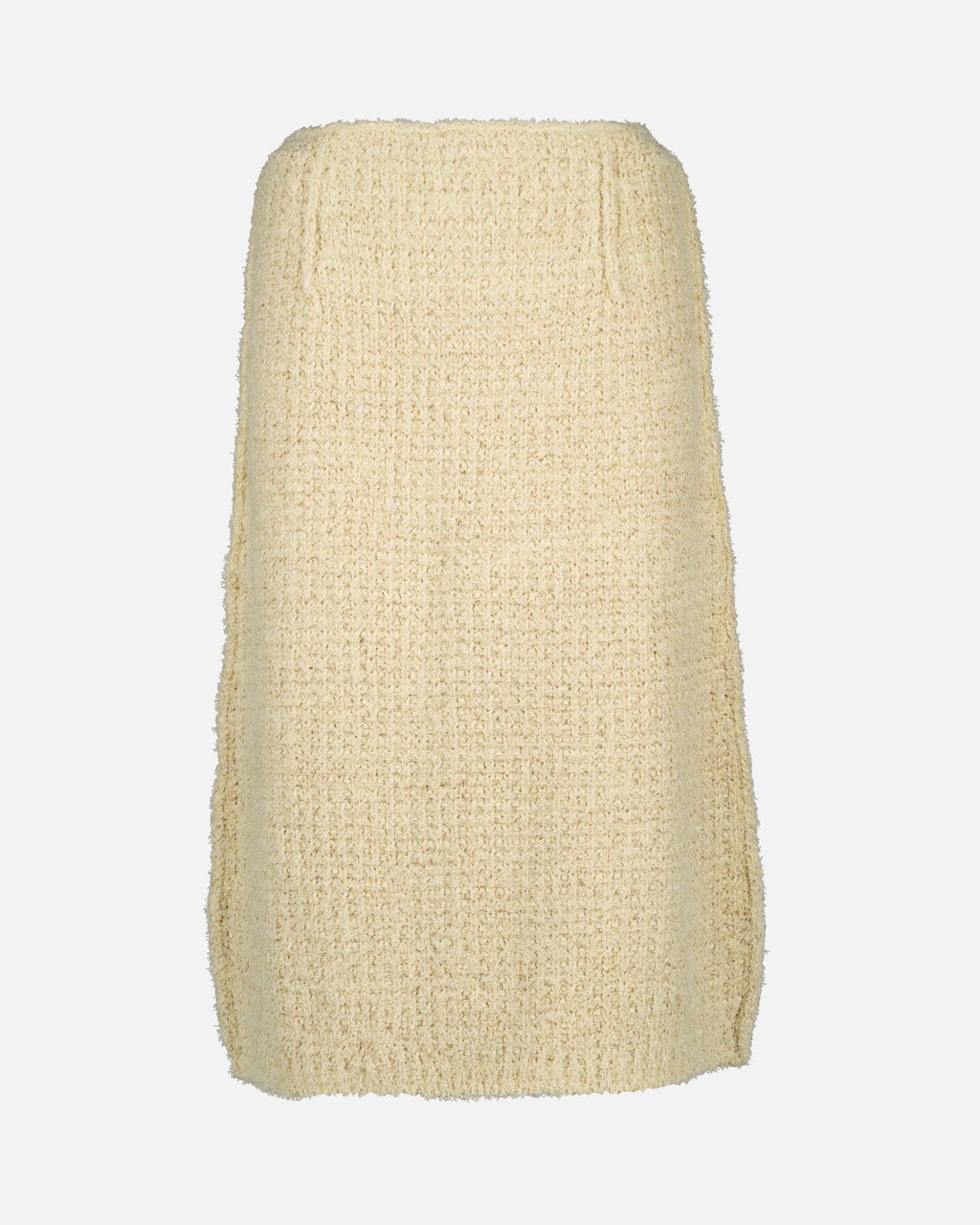 Midi skirt, beige jute, Maison Margiela, luxury clothing, women's fashion