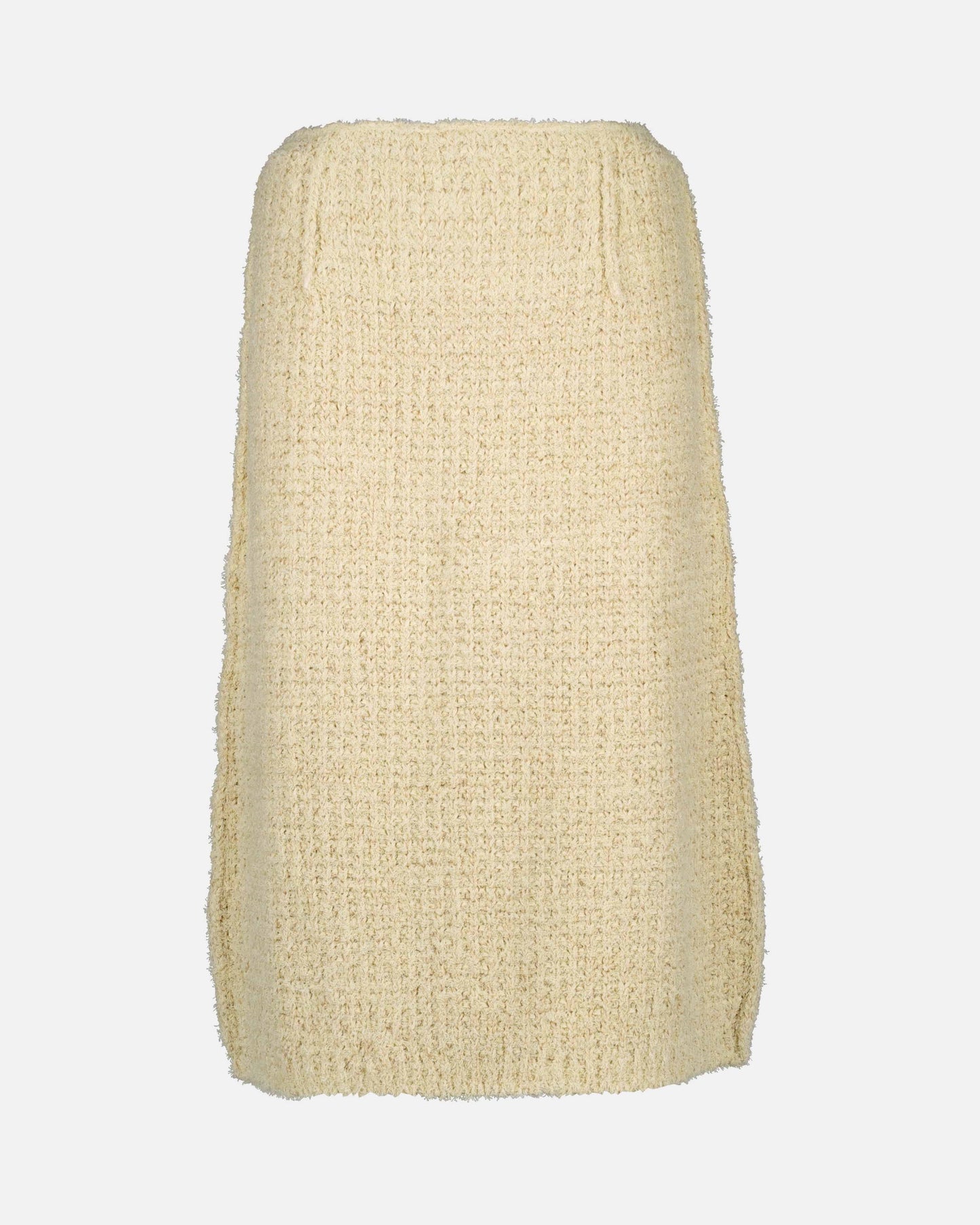 Midi skirt, beige jute, Maison Margiela, luxury clothing, women's fashion