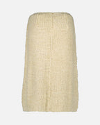 Midi skirt, beige jute, Maison Margiela, luxury clothing, women's fashion