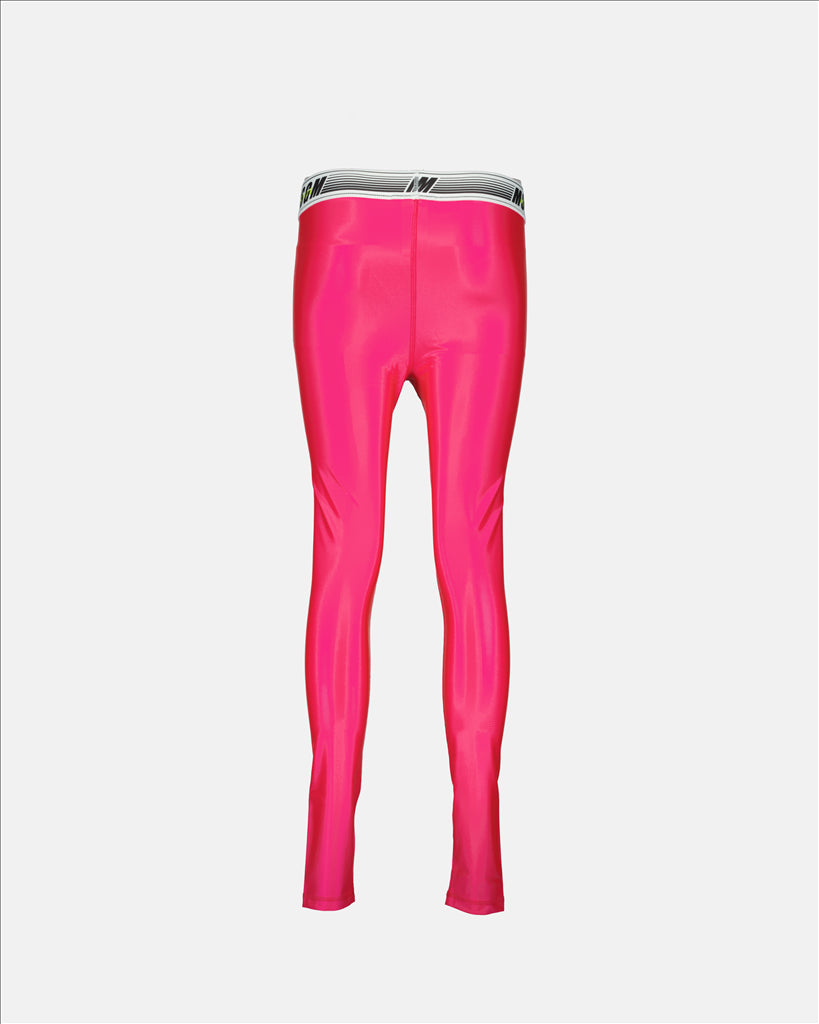 luxury activewear, MSGM sport leggings, women's rose leggings, high-end athleisure, designer workout wear