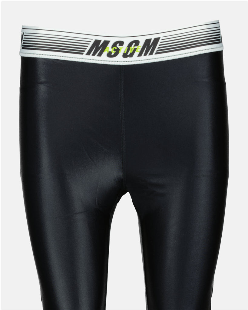 MSGM leggings, pink leggings women, designer leggings, luxury women's wear, branded leggings