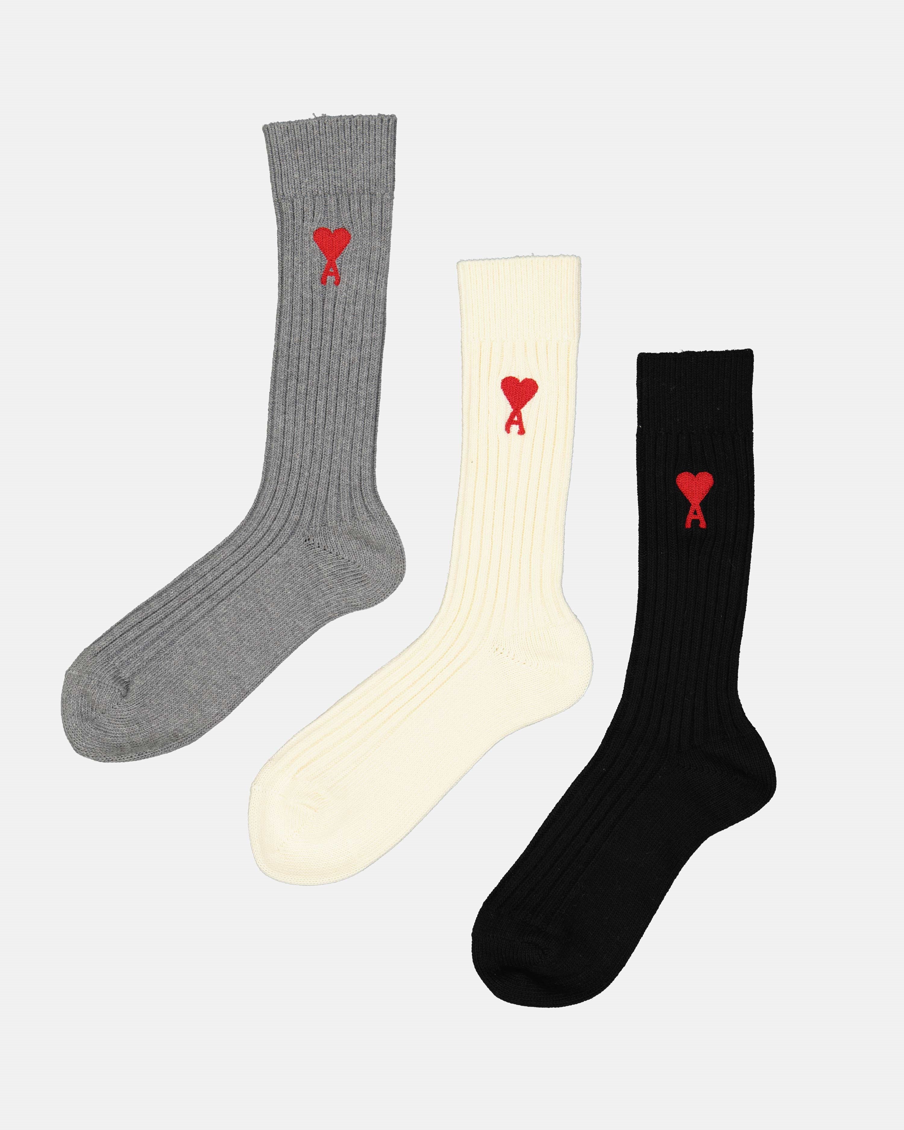 luxury socks, heart-lot socks, AMI Paris socks, designer accessories, stylish socks