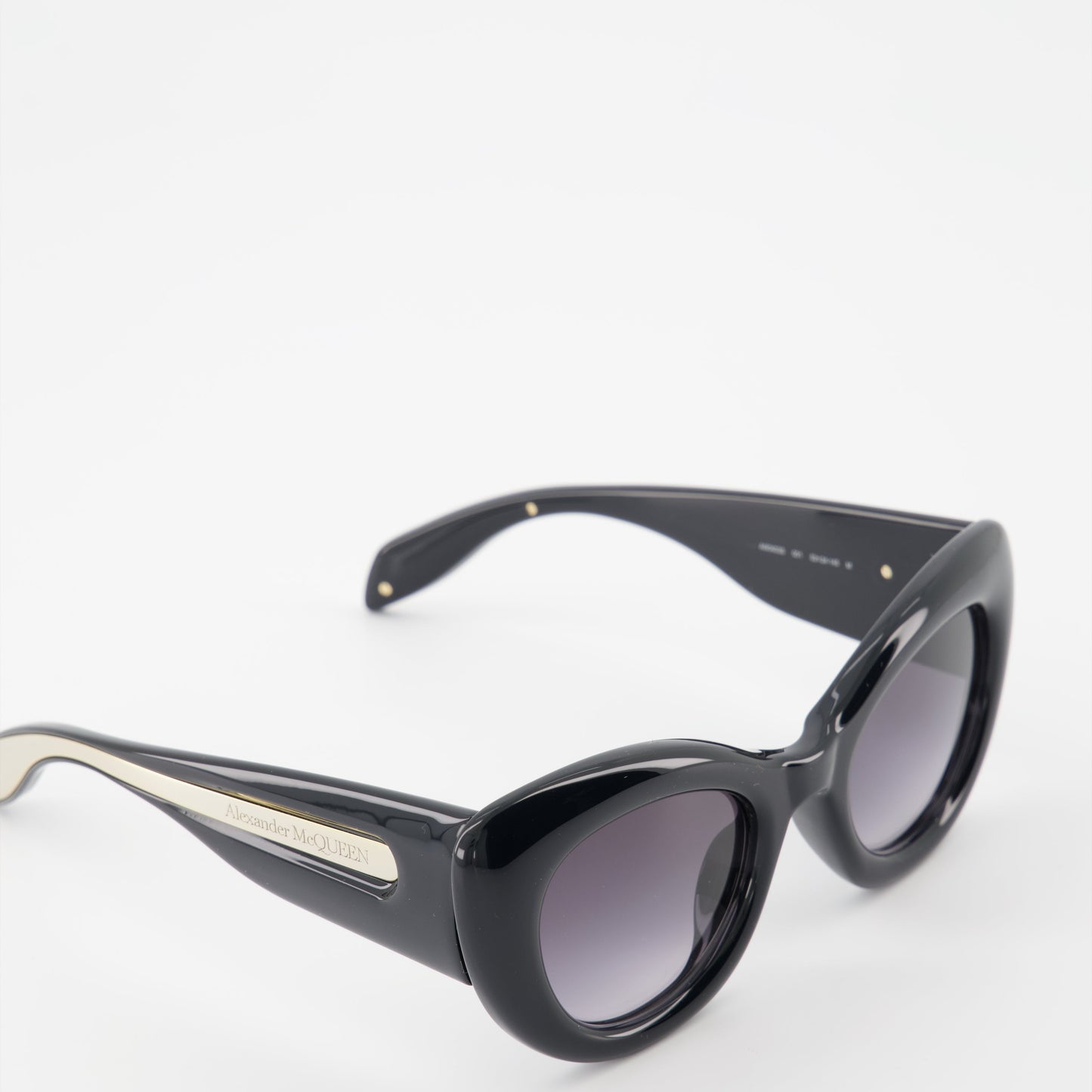 Alexander McQueen, The Curve, black sunglasses, women's designer eyewear, luxury accessories