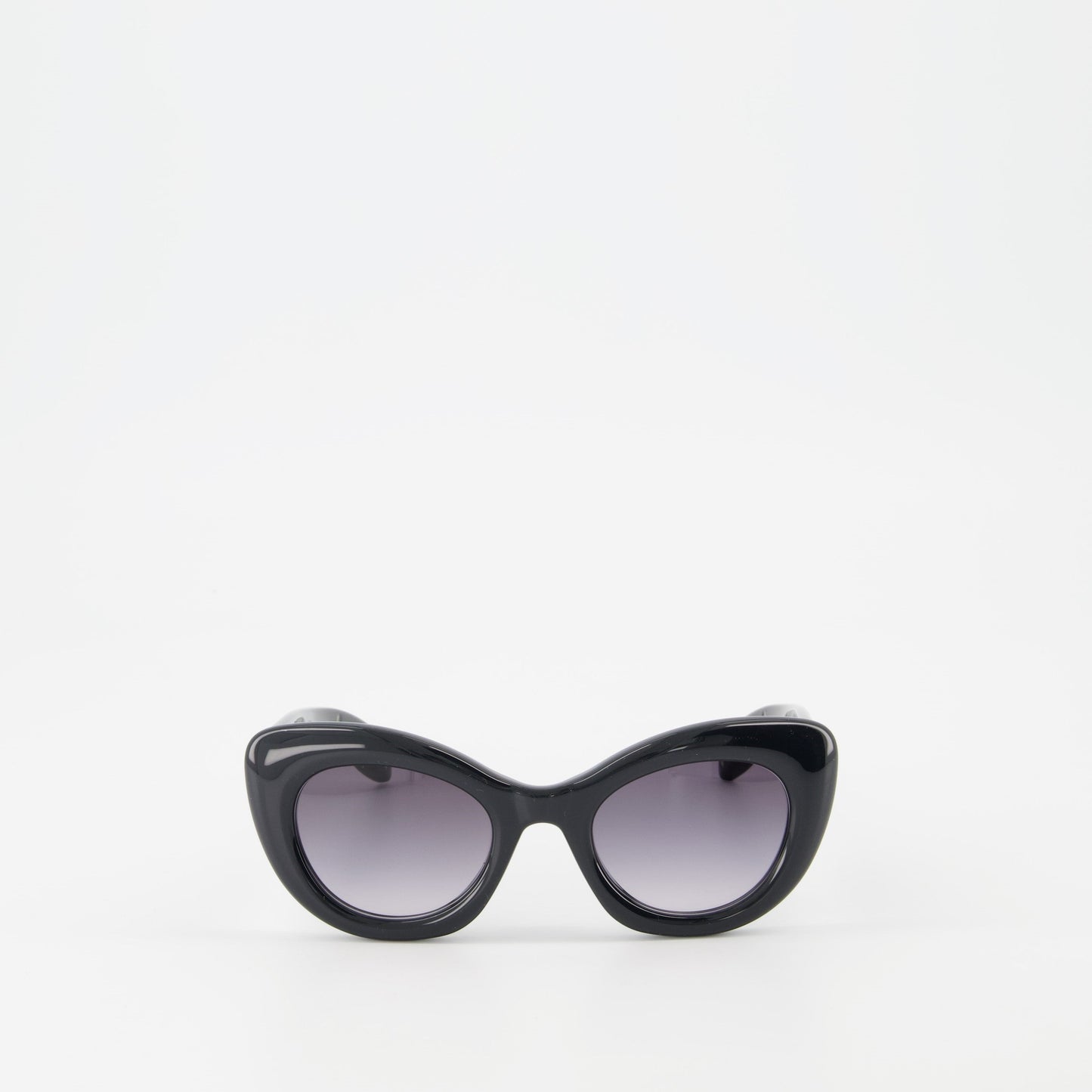 Alexander McQueen, The Curve, black sunglasses, women's designer eyewear, luxury accessories