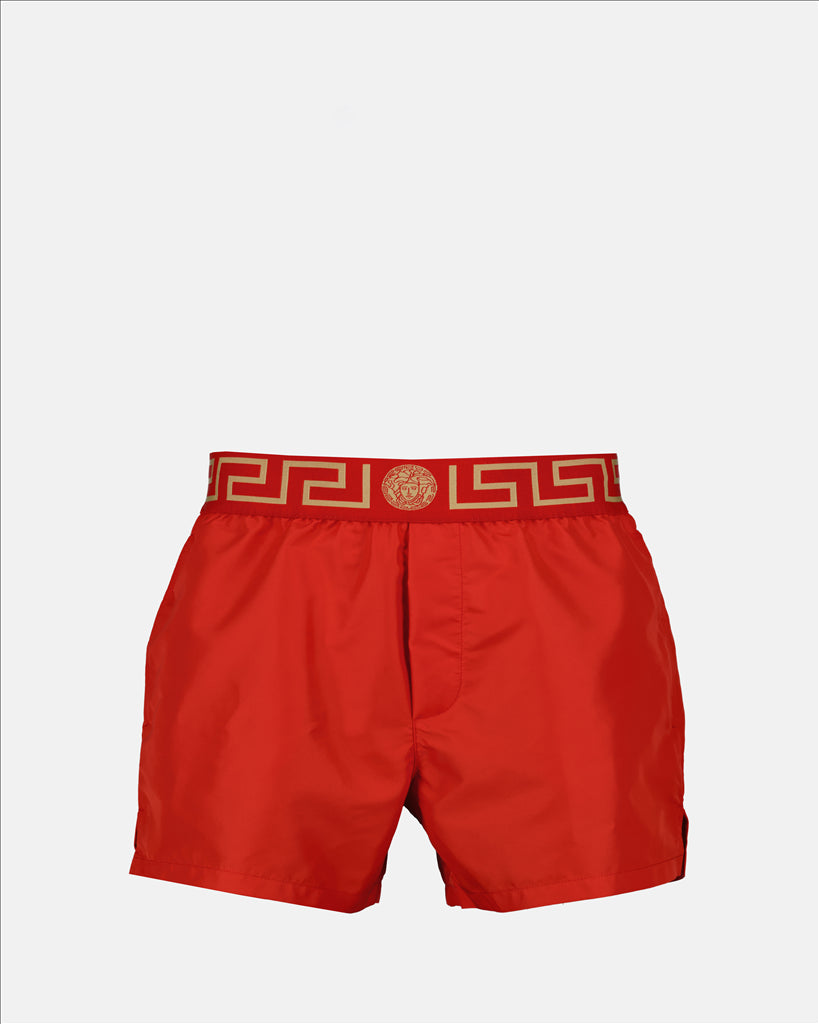 Versace, Men's Swim Briefs, Medusa Swimwear, Luxury Swim Briefs, Red Swim Briefs