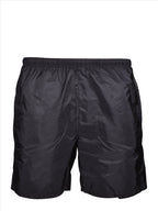 Prada swim trunks, luxury swimwear, black swim trunks, high-end swimwear, men's fashion
