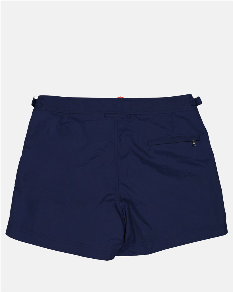 Luxury Swimwear, Orlebar Brown, Blue Swim Shorts, Elegant Men's Swimwear, Premium Beach Shorts