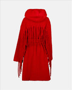 Stella McCartney Coat, Fringe, Red, Haute Couture, Luxury