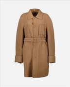 Dior, Wool Belted Coat, Men's Luxury Coat, Tailored Fit, Elegant Outerwear