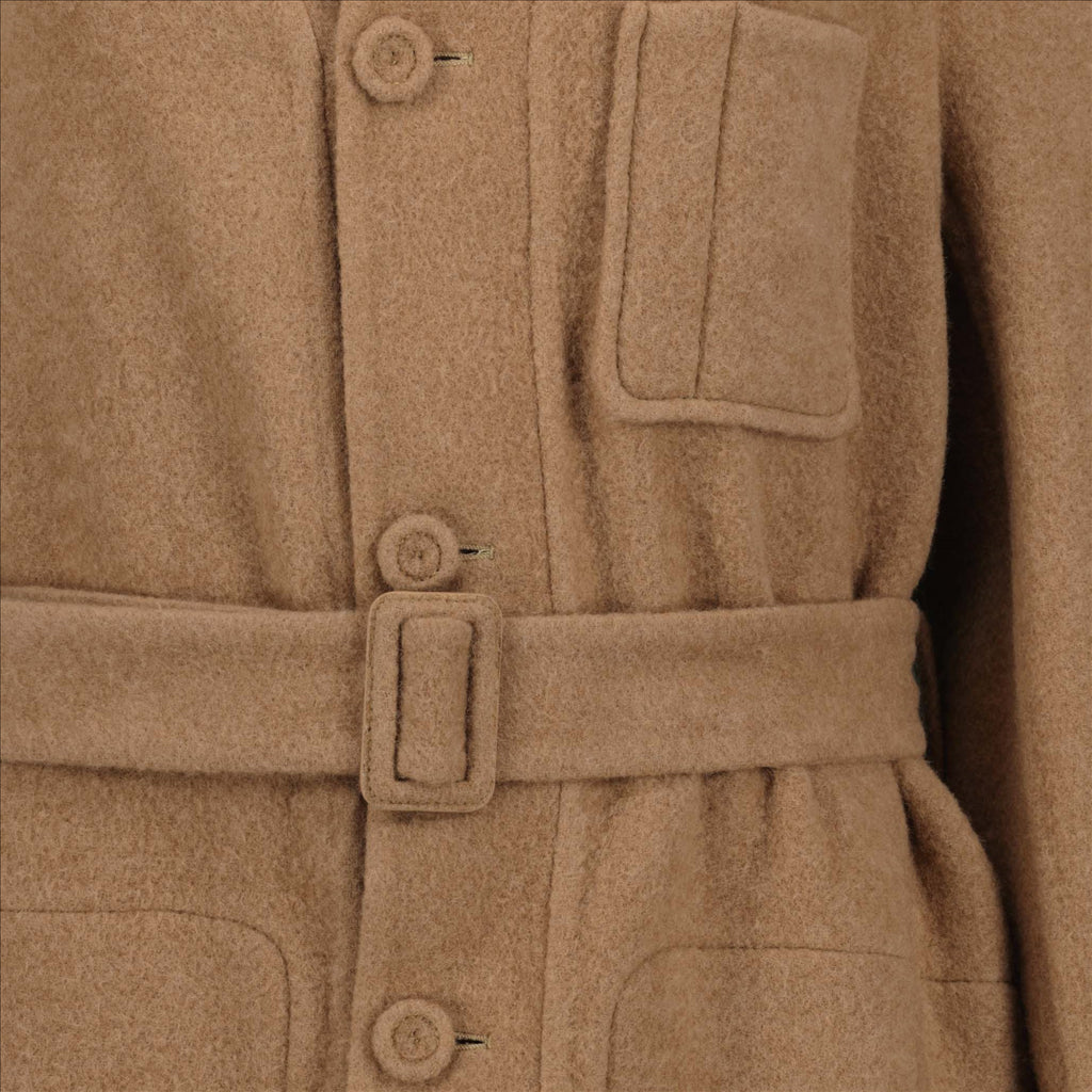 Dior, Wool Belted Coat, Men's Luxury Coat, Tailored Fit, Elegant Outerwear