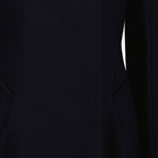 Long Prada Coat, High-Quality Wool, Tailored Fit, Women's Coat, Luxurious Fashion