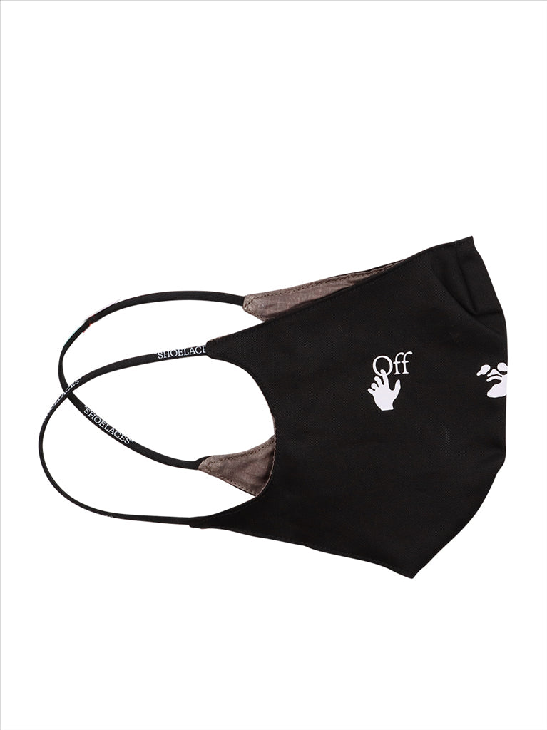 Off-White mask, luxury face mask, designer mask, unisex mask, black logo mask