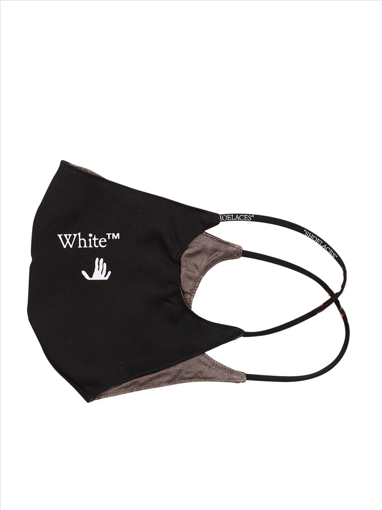 Off-White mask, luxury face mask, designer mask, unisex mask, black logo mask