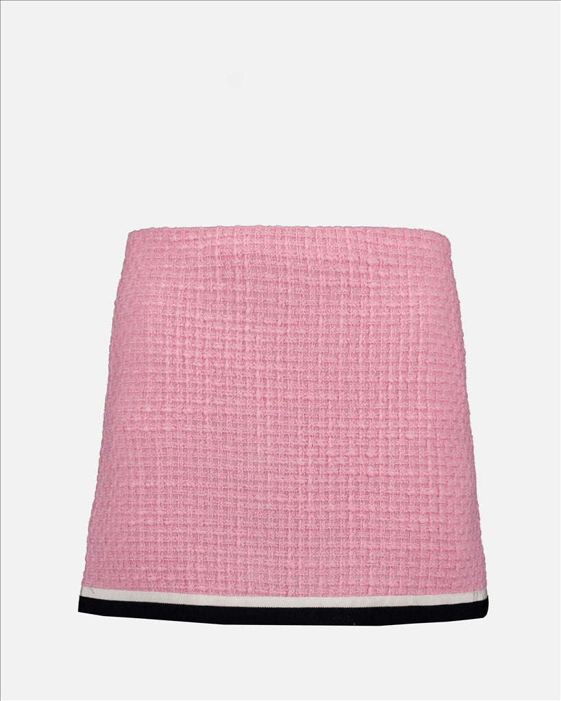 Mini-skirt, Tweed, Pink, Miu Miu, Luxury