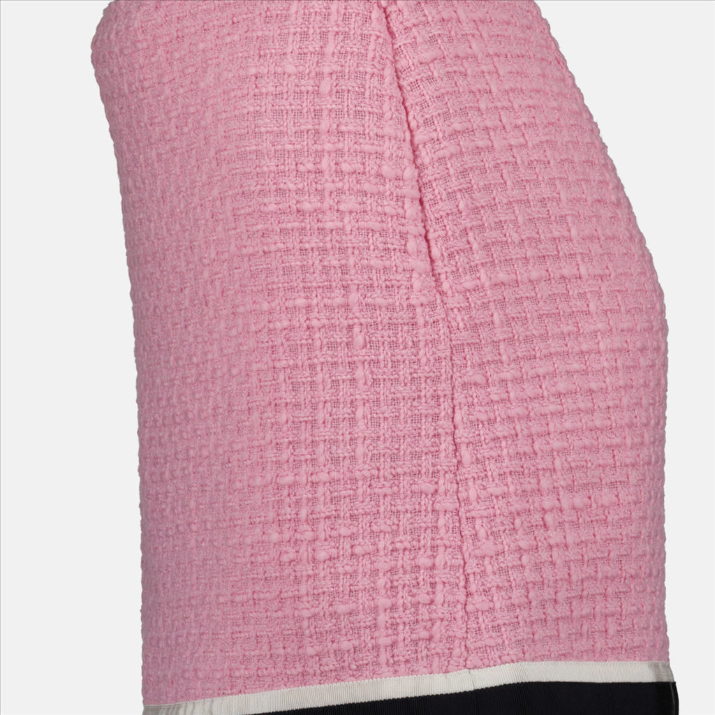 Mini-skirt, Tweed, Pink, Miu Miu, Luxury