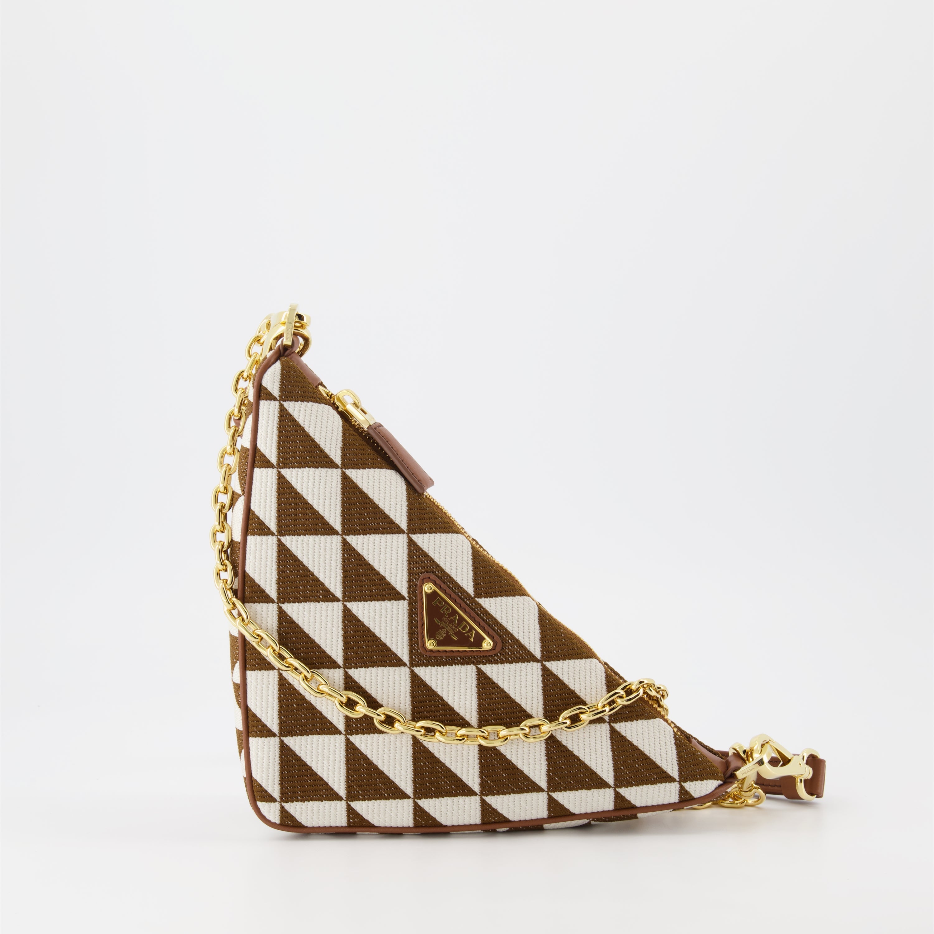 Image of Mini Jacquard Embroidered Bag by Prada for Women - Season Autumn-Winter 2023 - Front View