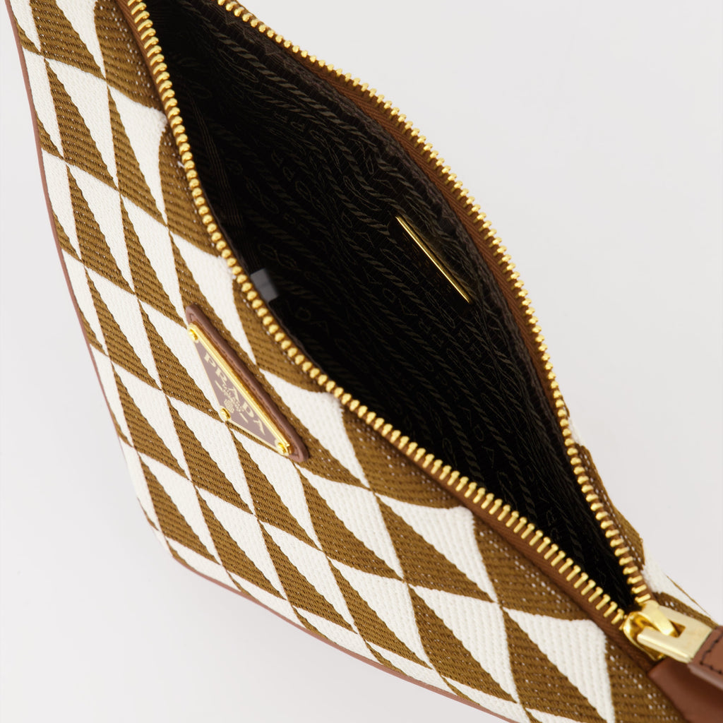 Image of Mini Jacquard Embroidered Bag by Prada for Women - Season Autumn-Winter 2023 - Detail View 8