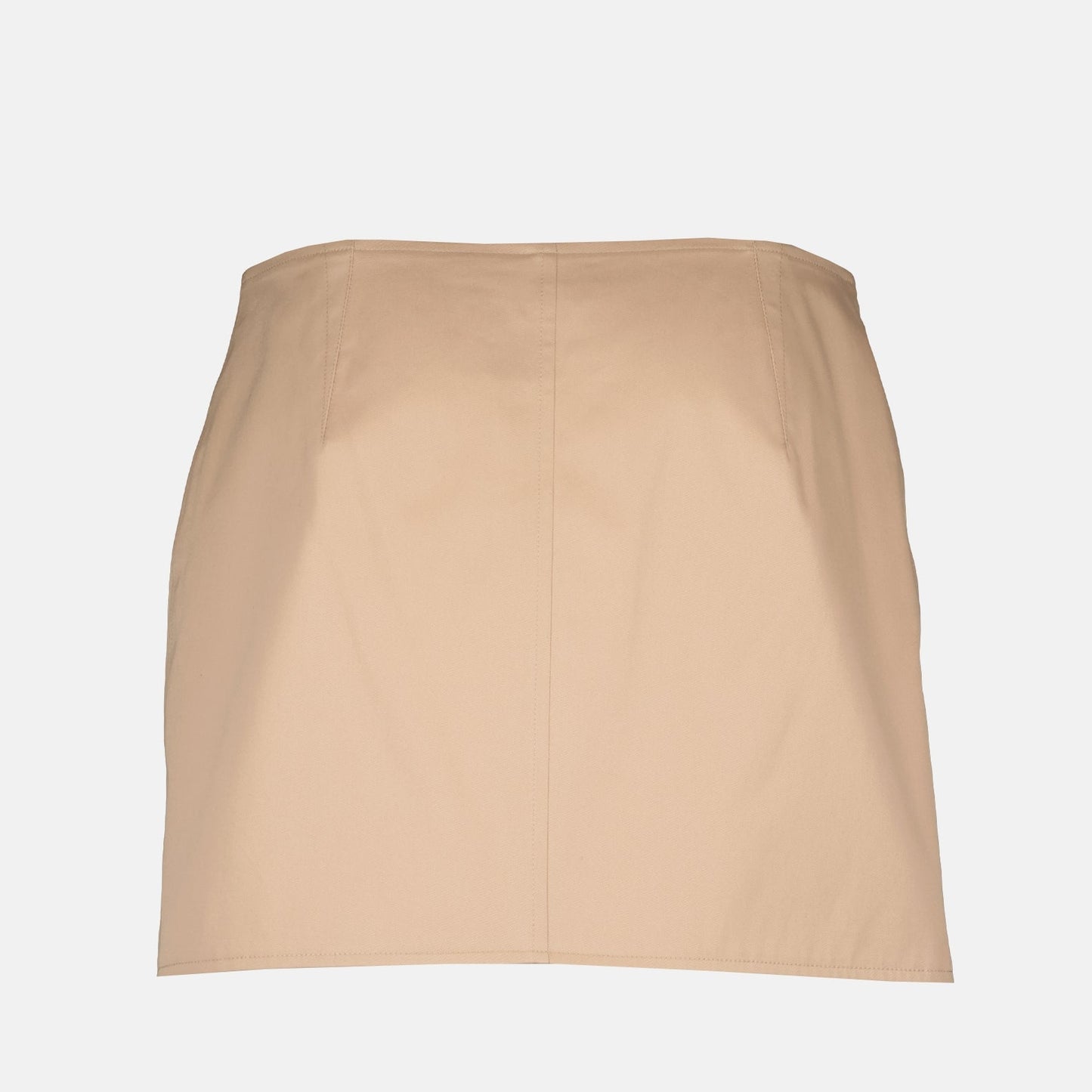 Burberry, Gabardine miniskirt, Women's luxury fashion, Beige skirt, Trench skirt