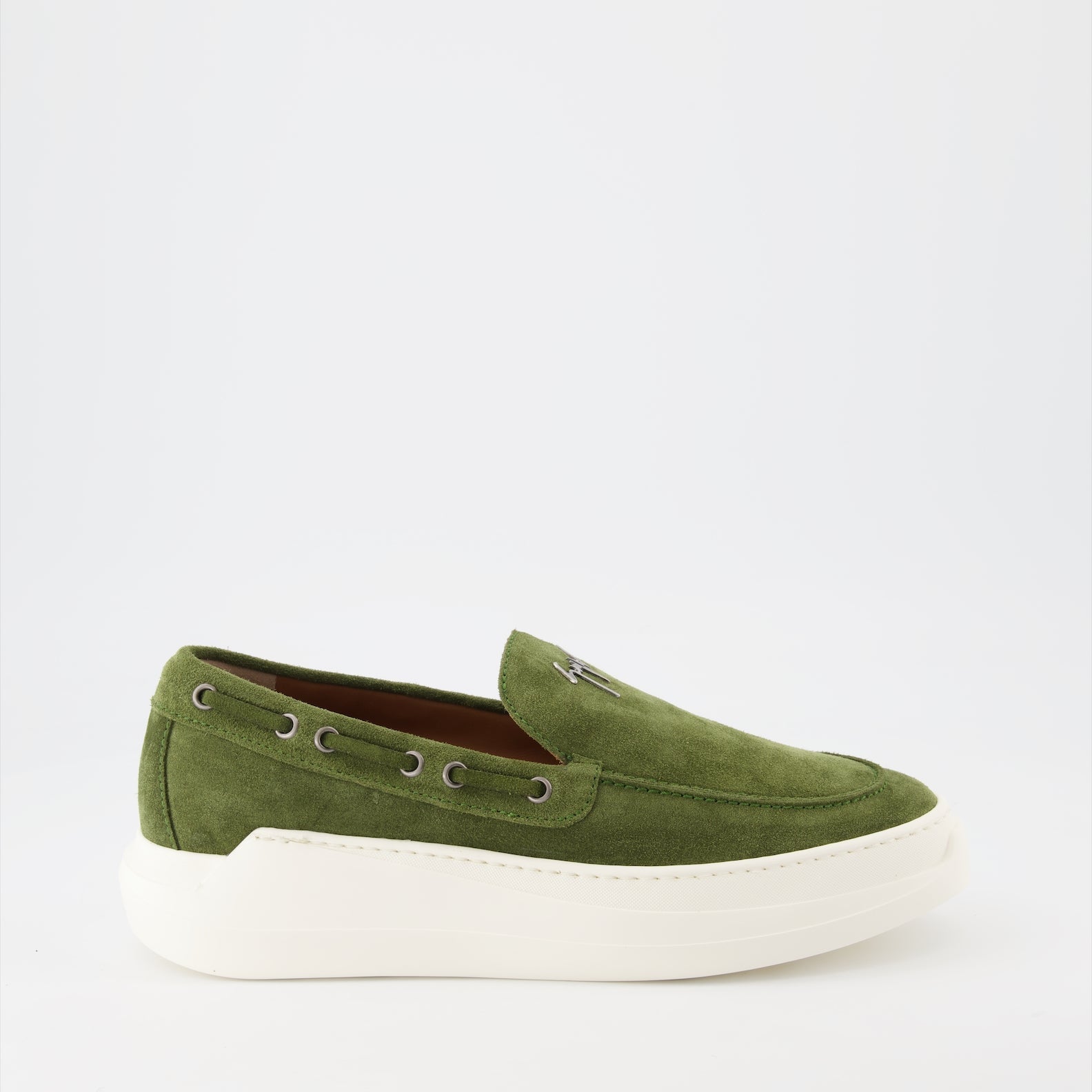 Giuseppe Zanotti, Green Velvet Mocassins, Men's Luxury Shoes, Designer Footwear, High-End Fashion