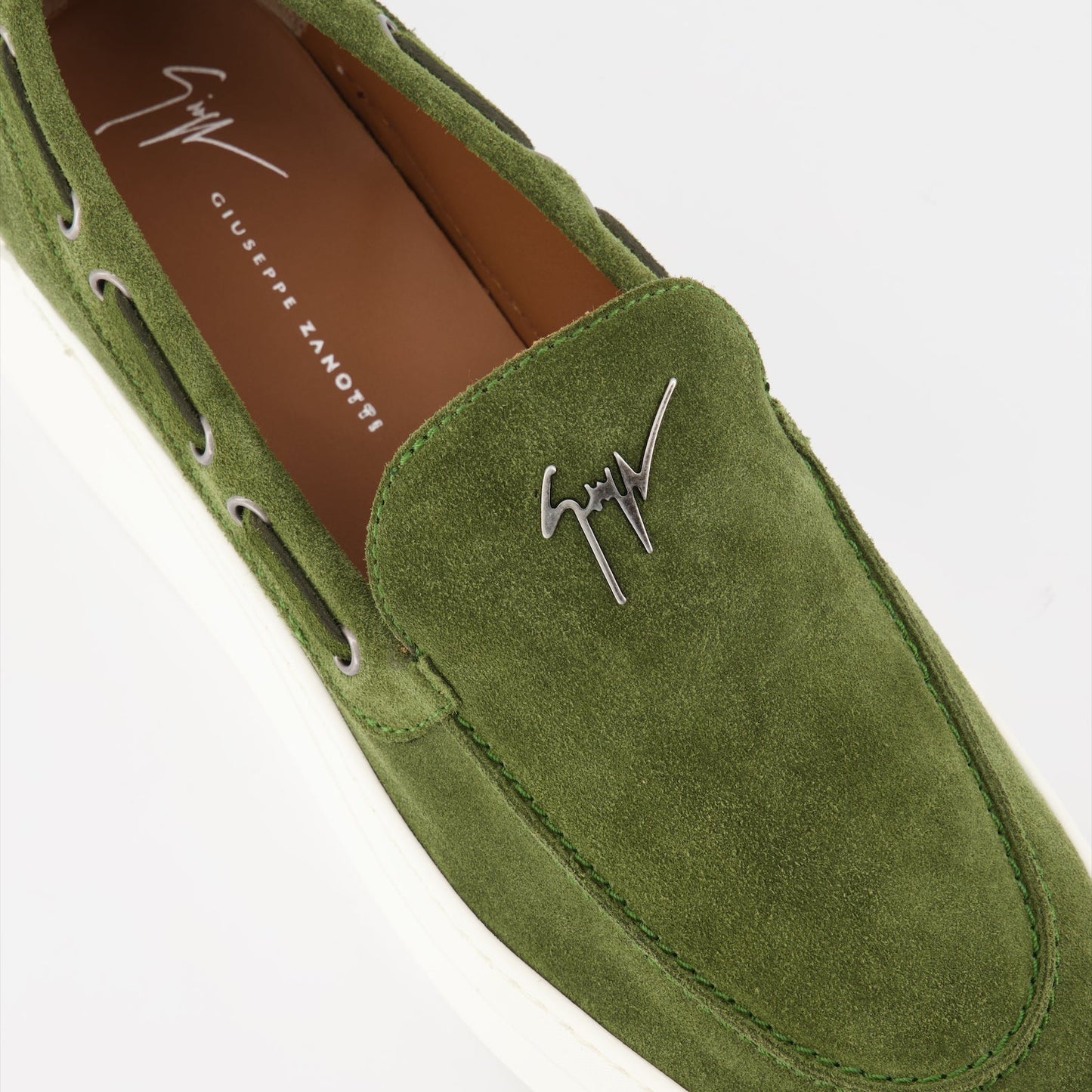 Giuseppe Zanotti, Green Velvet Mocassins, Men's Luxury Shoes, Designer Footwear, High-End Fashion