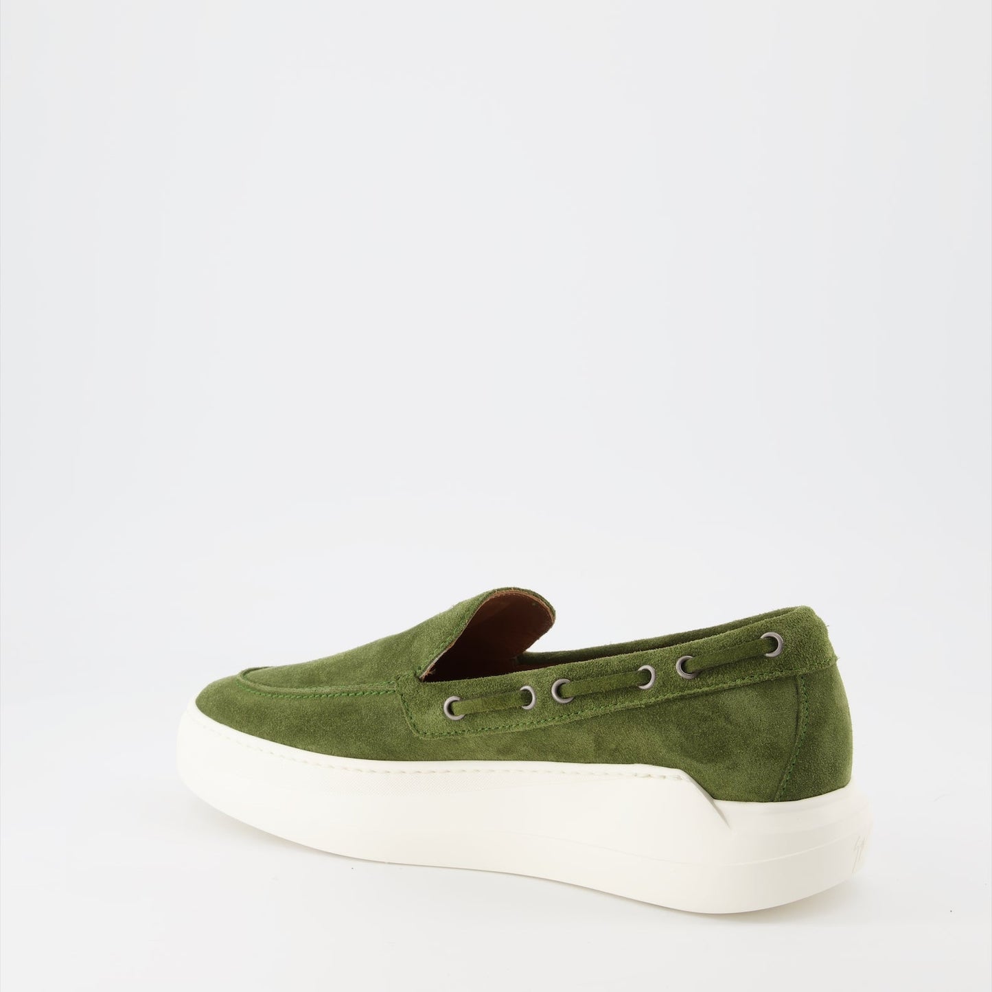 Giuseppe Zanotti, Green Velvet Mocassins, Men's Luxury Shoes, Designer Footwear, High-End Fashion