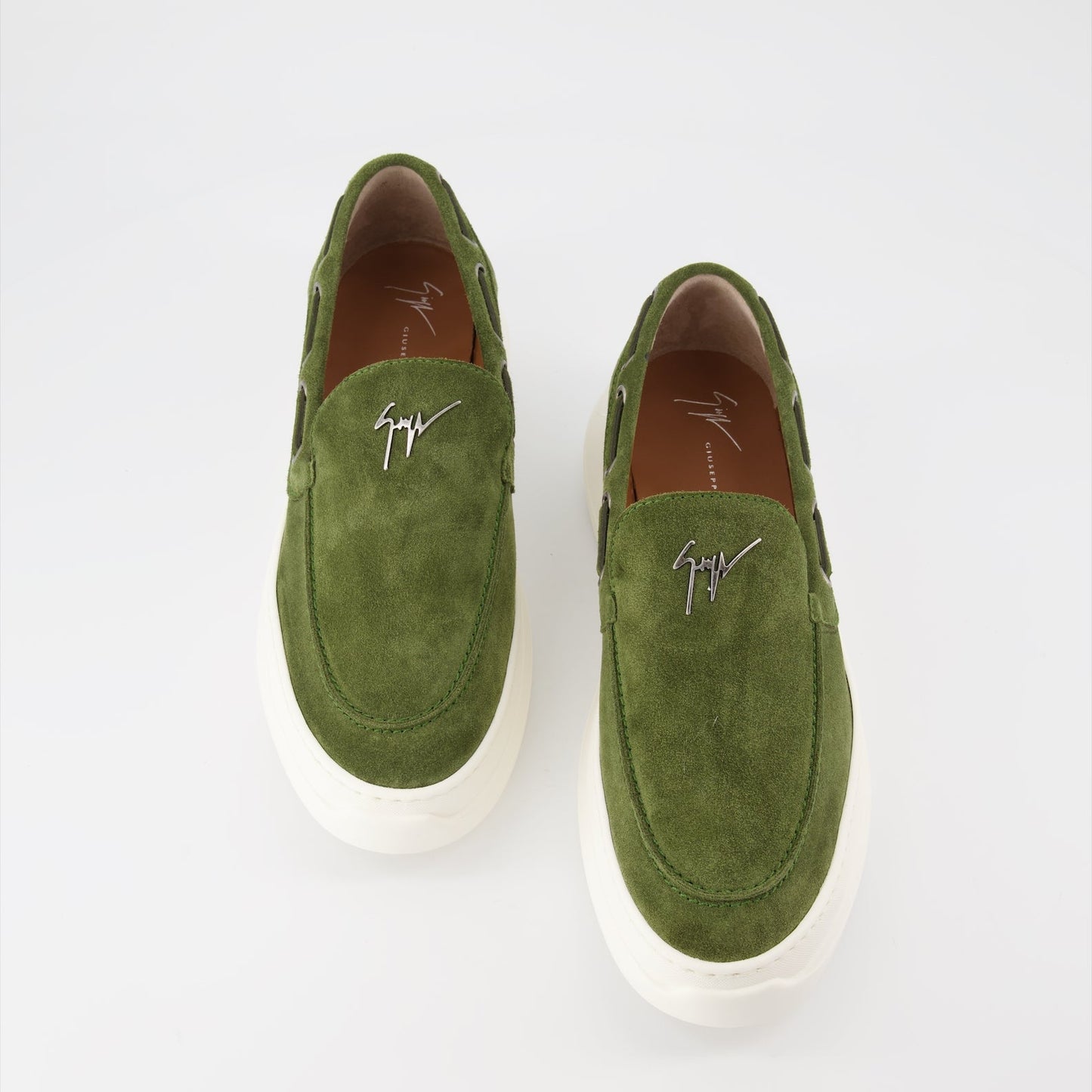 Giuseppe Zanotti, Green Velvet Mocassins, Men's Luxury Shoes, Designer Footwear, High-End Fashion