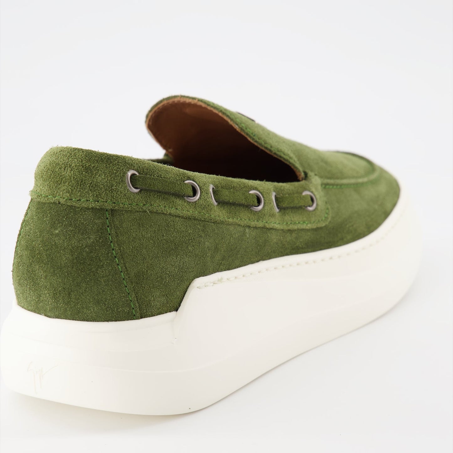 Giuseppe Zanotti, Green Velvet Mocassins, Men's Luxury Shoes, Designer Footwear, High-End Fashion