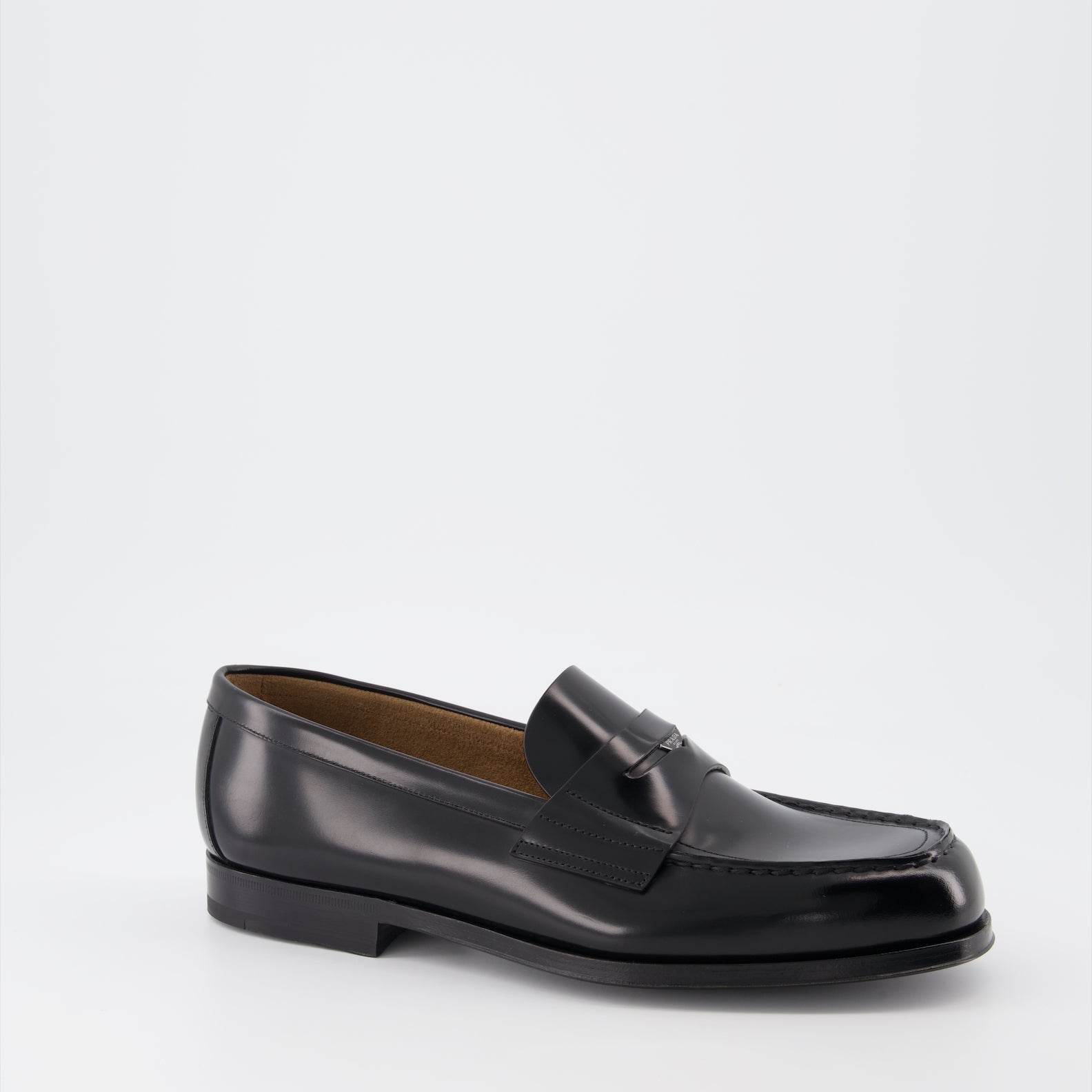 patent leather loafers, slip-on loafers, leather sole loafers, designer loafers, rounded toe loafers