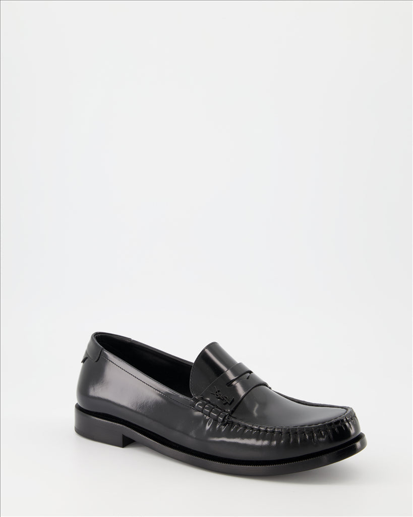 Patent Leather Loafers, Men's Saint Laurent, Luxury Men's Shoes, Elegant Loafers, Formal Footwear
