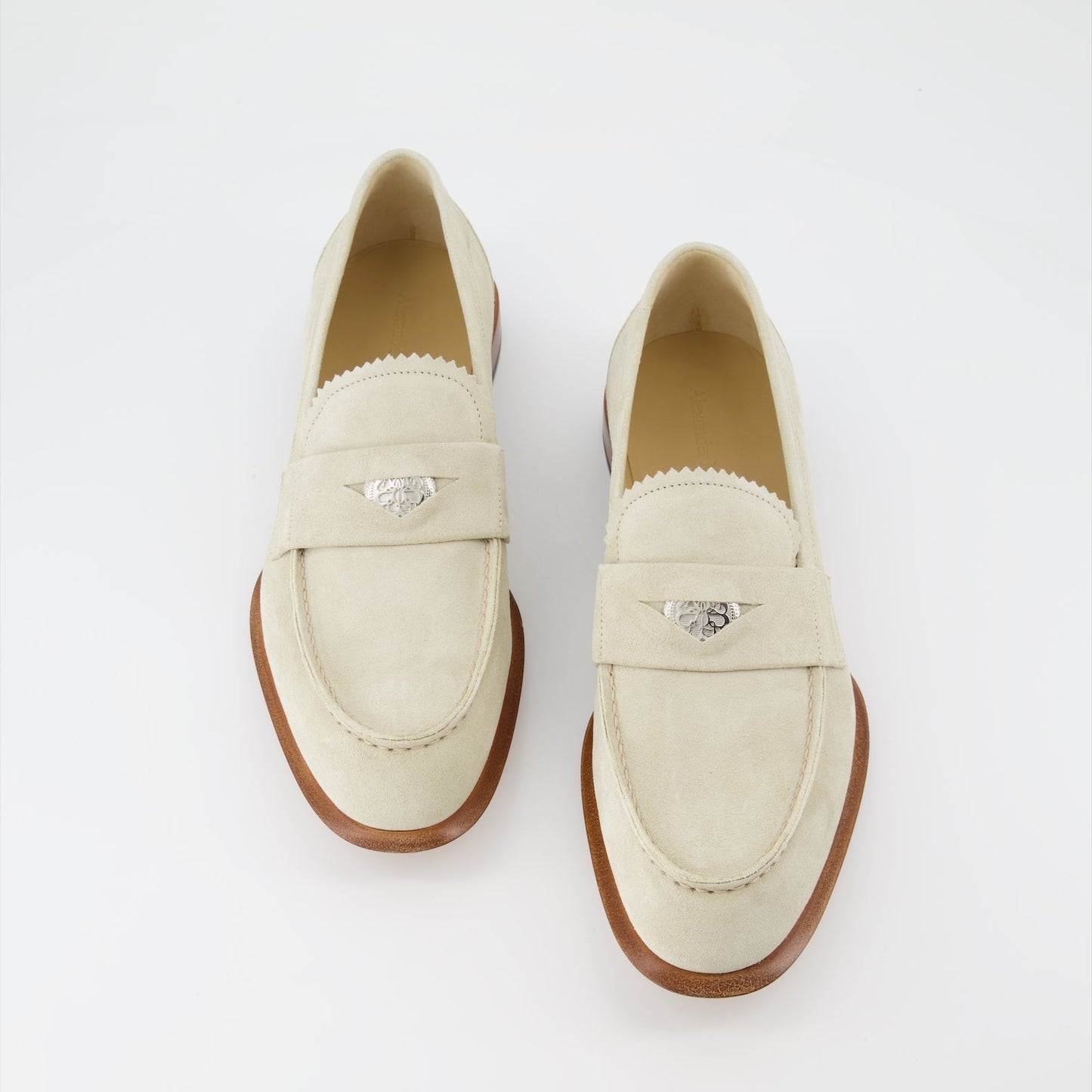 Alexander McQueen, Men's suede moccasins, luxury footwear, designer moccasins, elegant men's shoes