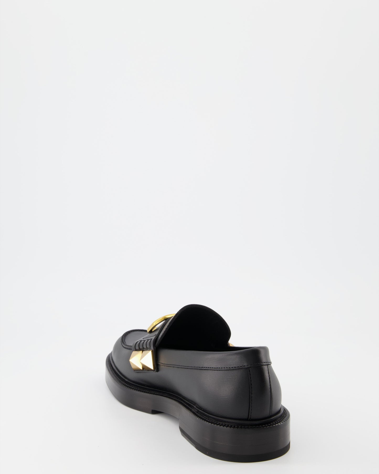 Valentino Garavani, Black Leather Moccasins, VLogo, Luxury Menswear, Designer Footwear