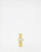 Fendi O'Lock, gold steel watch, diamond watch, magnetic closure, luxury timepiece