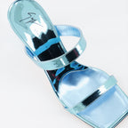 Giuseppe Zanotti, women’s mules, light blue mules, luxury footwear, designer shoes