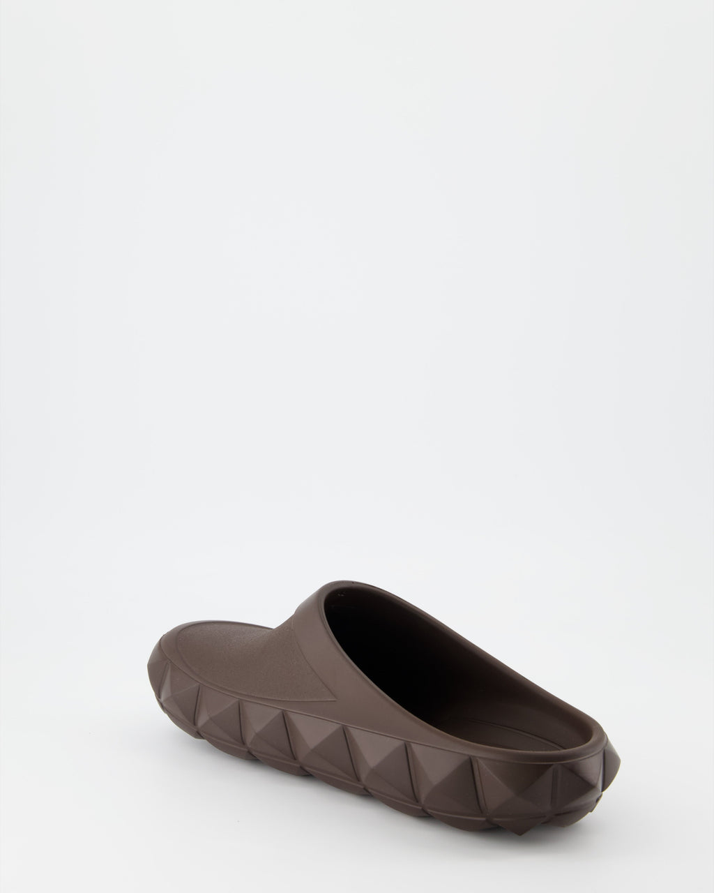 Roman Stud Mules, Valentino Garavani, Luxury Footwear, Brown Leather Mules, Designer Shoes