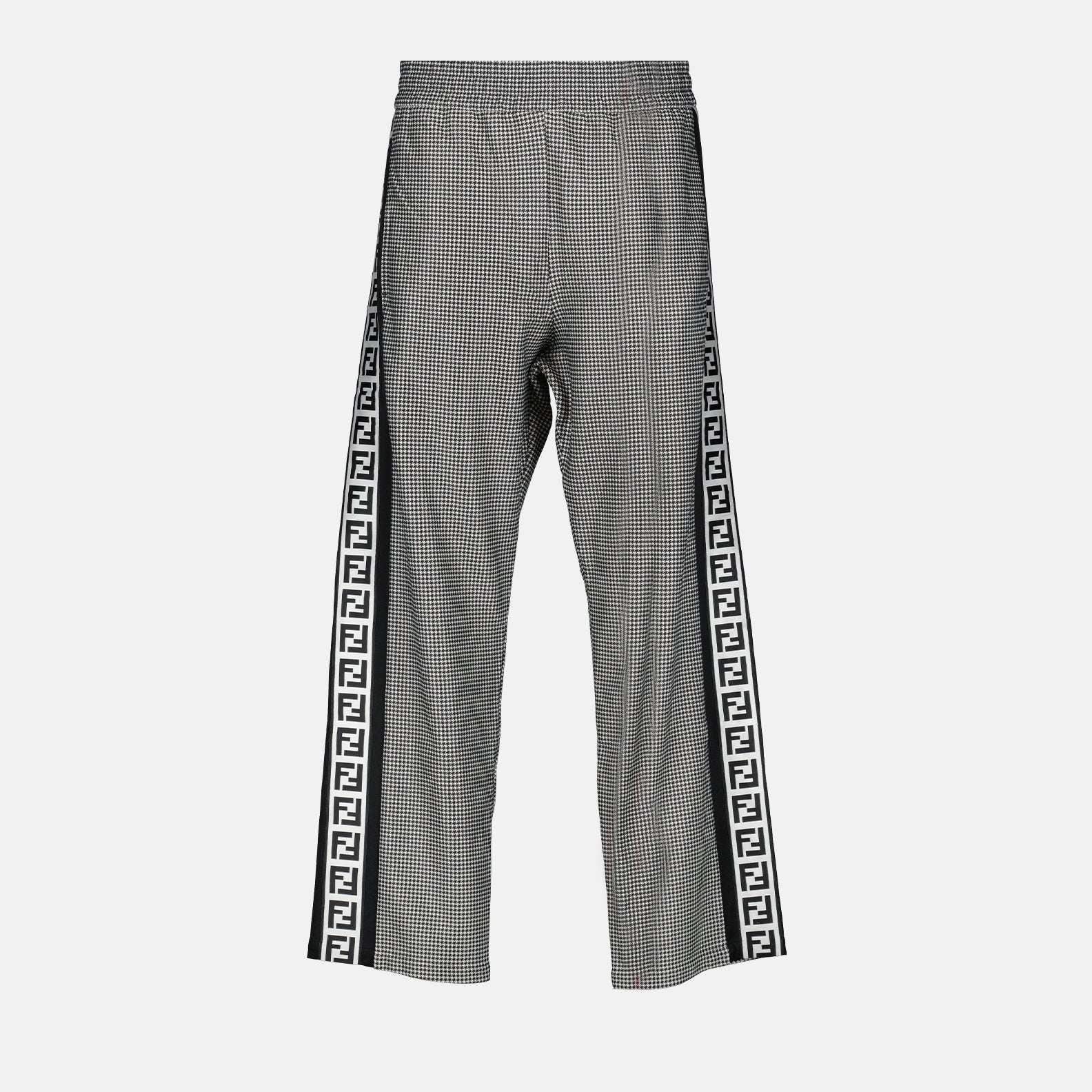 Fendi trousers, houndstooth print, luxury men's fashion, high-end trousers, designer trousers