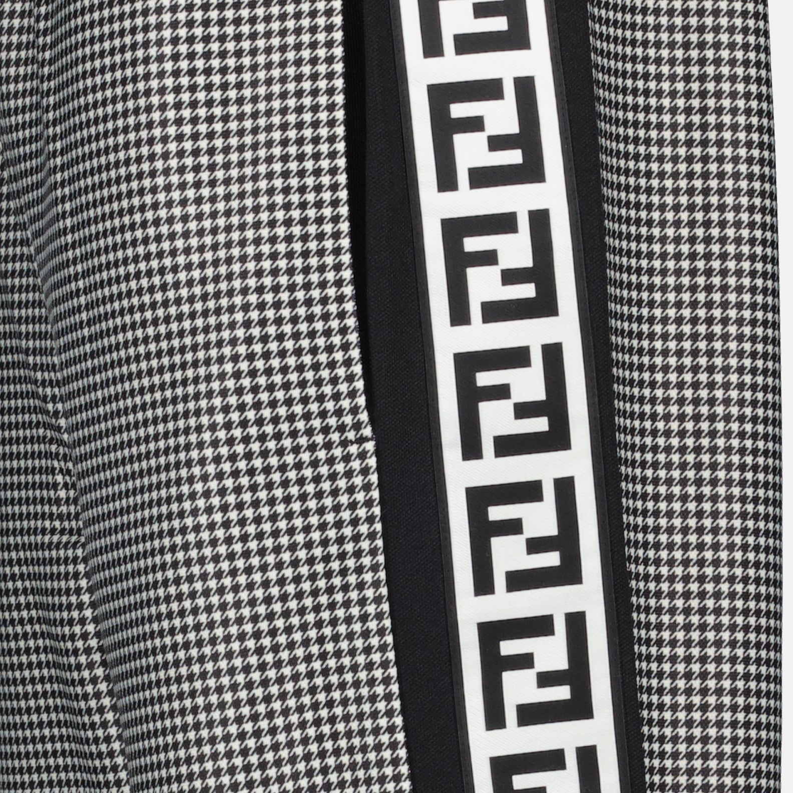 Fendi trousers, houndstooth print, luxury men's fashion, high-end trousers, designer trousers