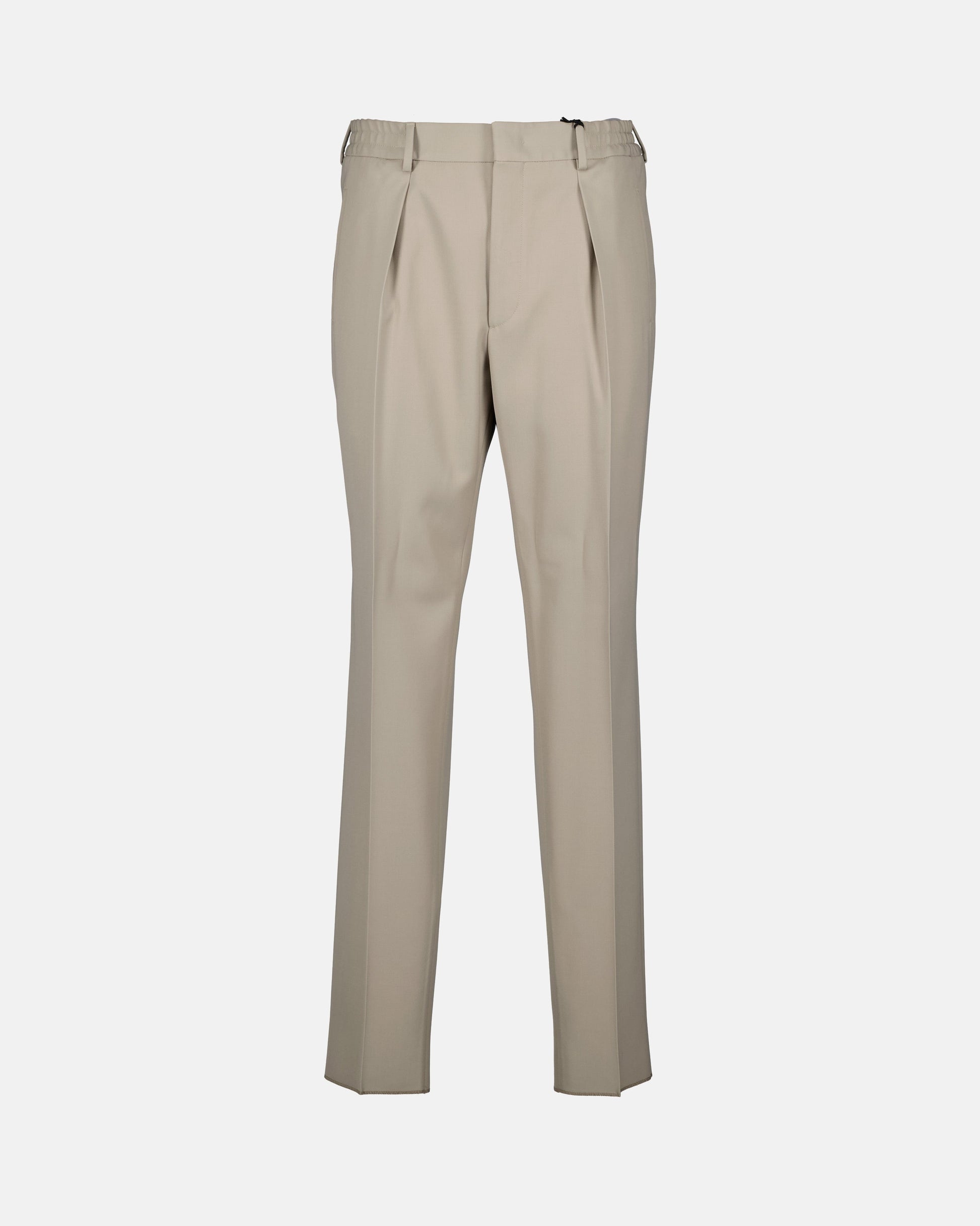 Fendi Men's Pants, Pleated Trousers, Beige Pants, Wool Pants, Luxury Men's Fashion