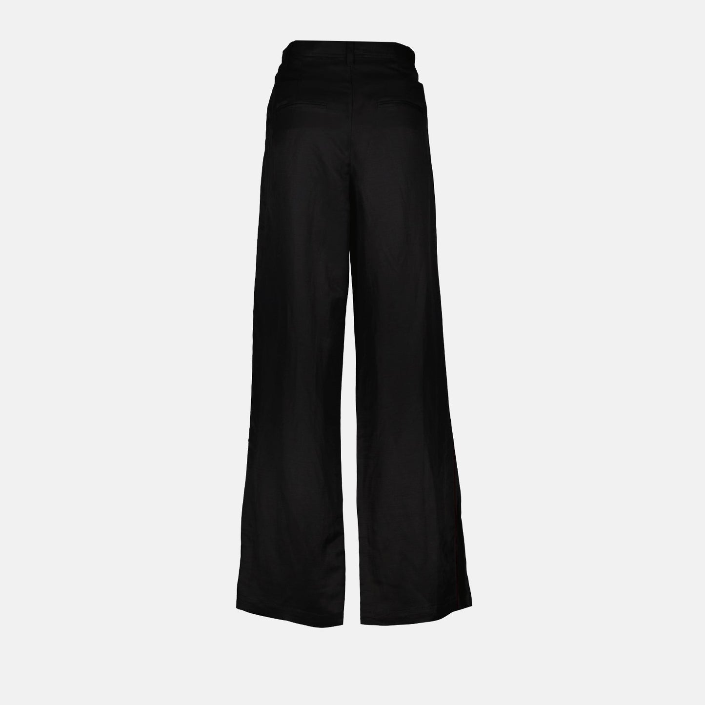 Pleated trousers, high-waisted pants, black trousers for women, flared pants, elegant women's clothing