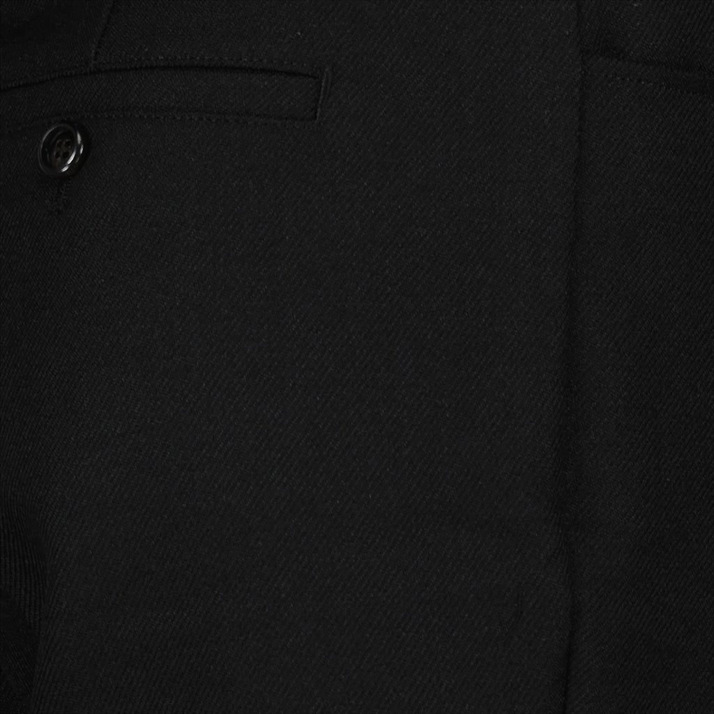 Pleated trousers, AMI Paris, black wool, women's pants, luxury