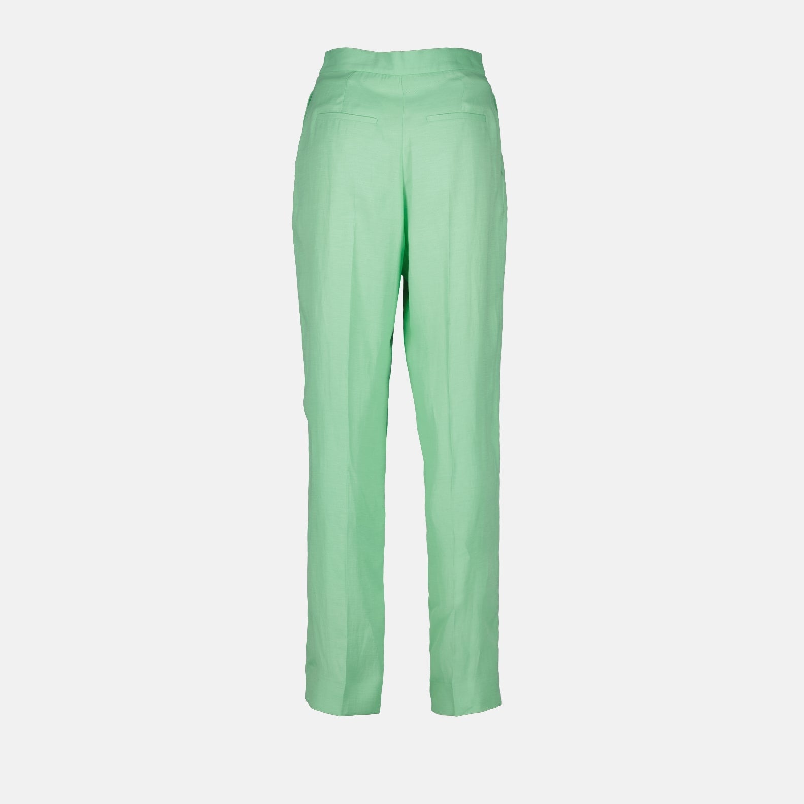 Stella McCartney, Pleated Trousers, Mint Green Trousers, High-waisted Trousers, Luxury Women's Pants