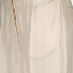 Prada silk trousers, luxury women's pants, beige silk trousers, high-end fashion, women's luxury clothing