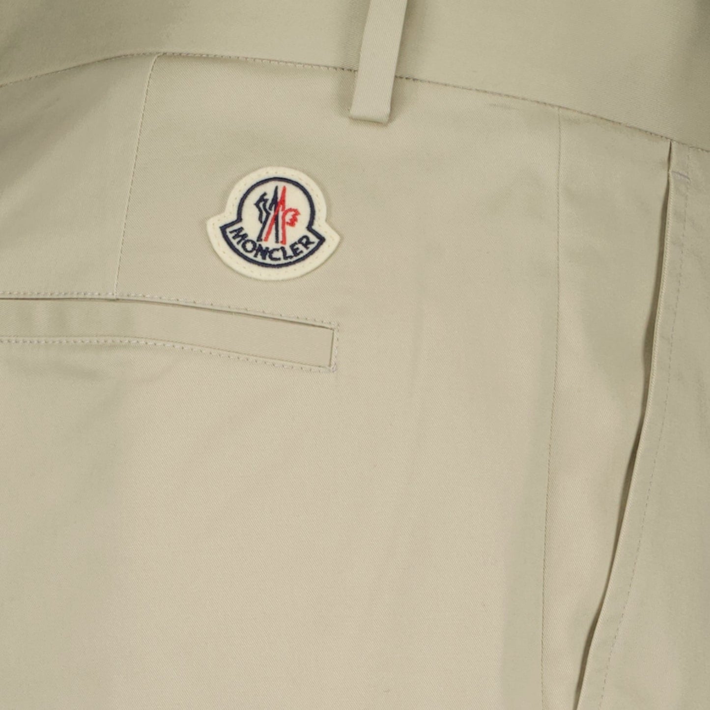 Moncler chinos, men's beige trousers, luxury chinos, elegant men's pants, premium men's fashion