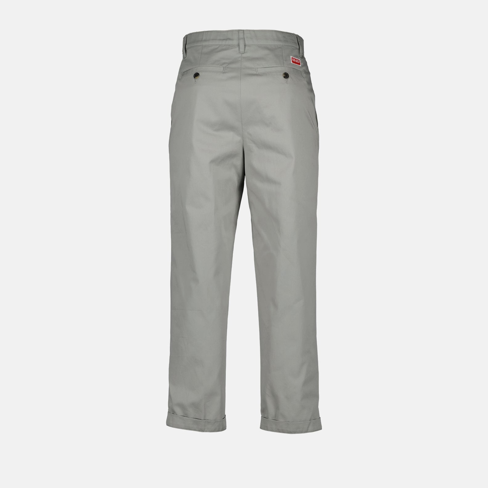 Kenzo woman, grey chino pants, luxury pants, designer trousers, chic women's fashion