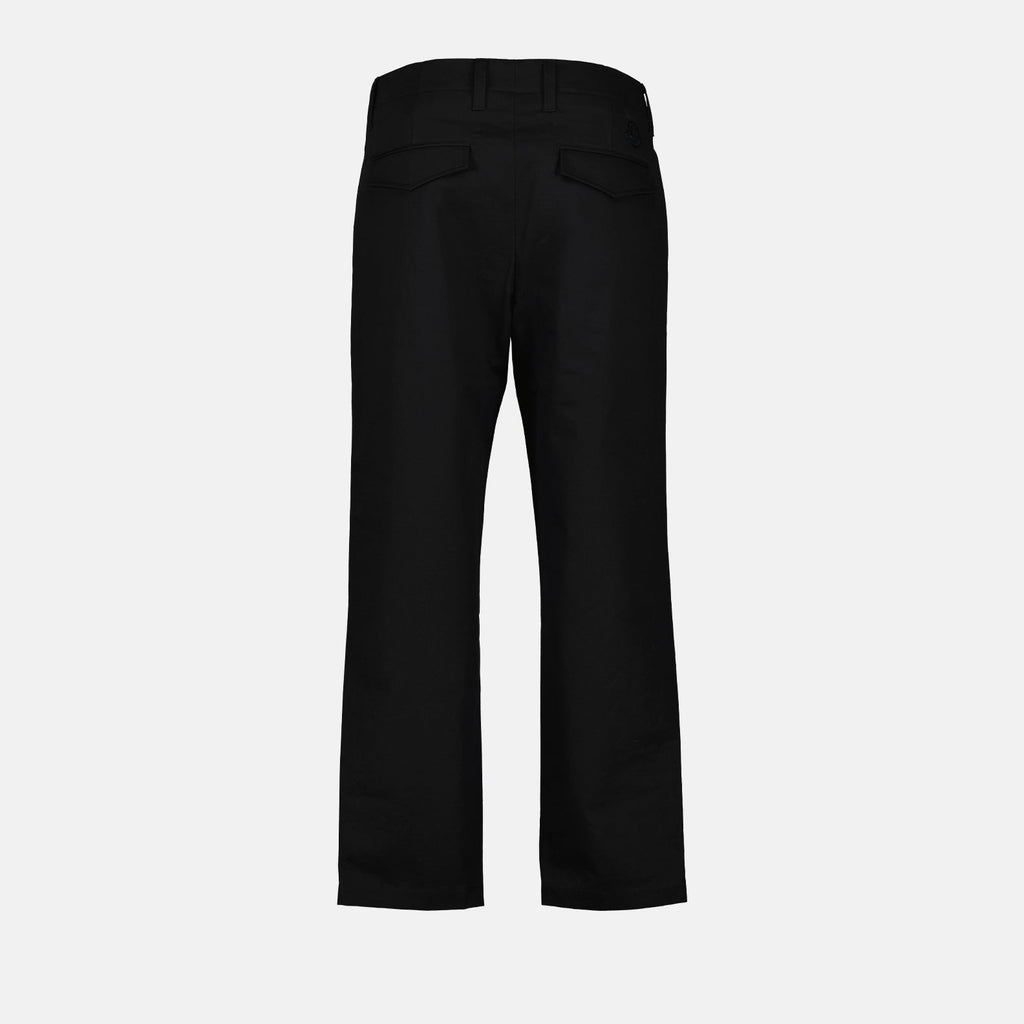 몽클레르의 검은색 치노 바지 이미지 - 남성용 - 시즌 봄-여름 2023 - 제품 상세 보기 1