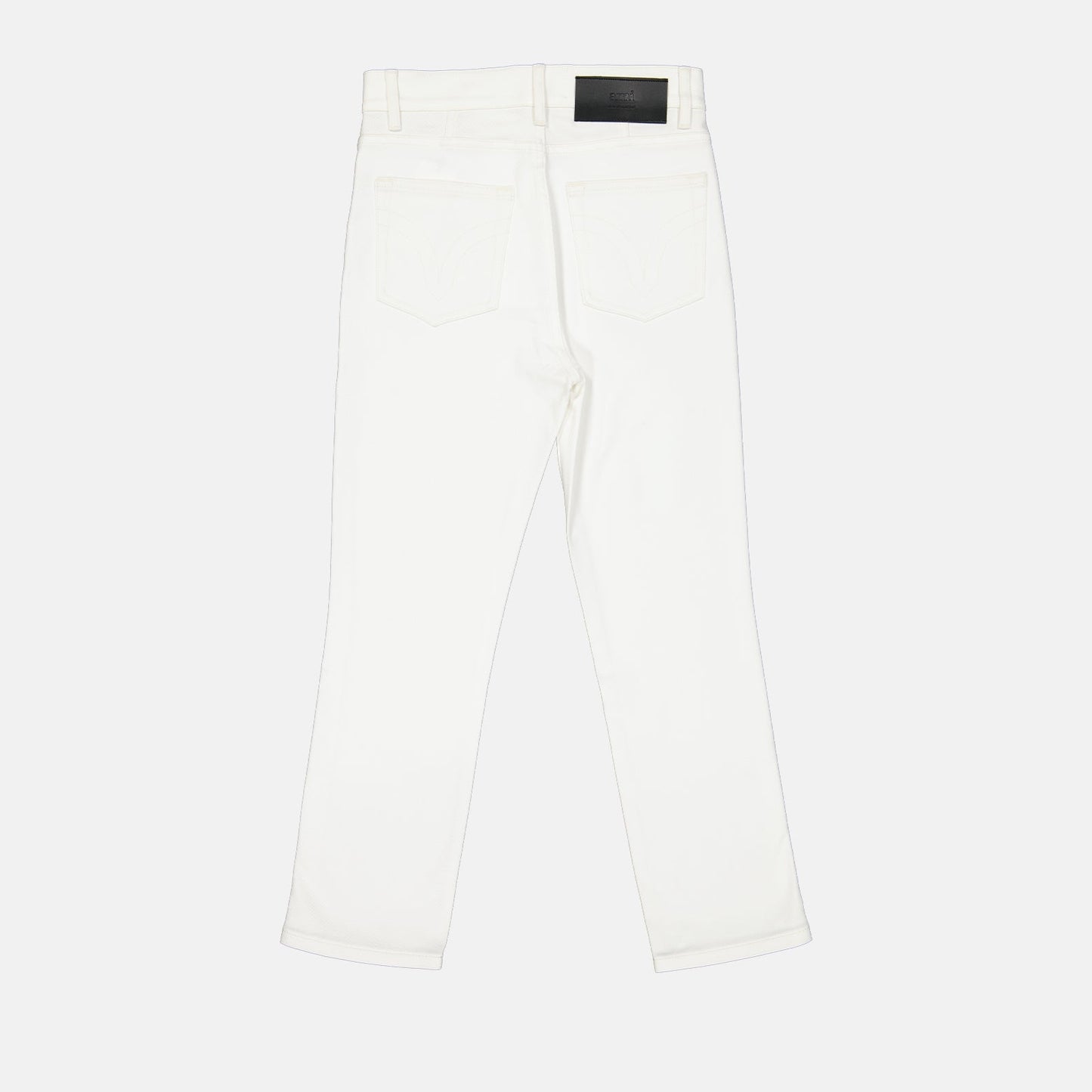 AMI Paris, white cropped pants, luxury women's trousers, high-end fashion, elegant women's pants